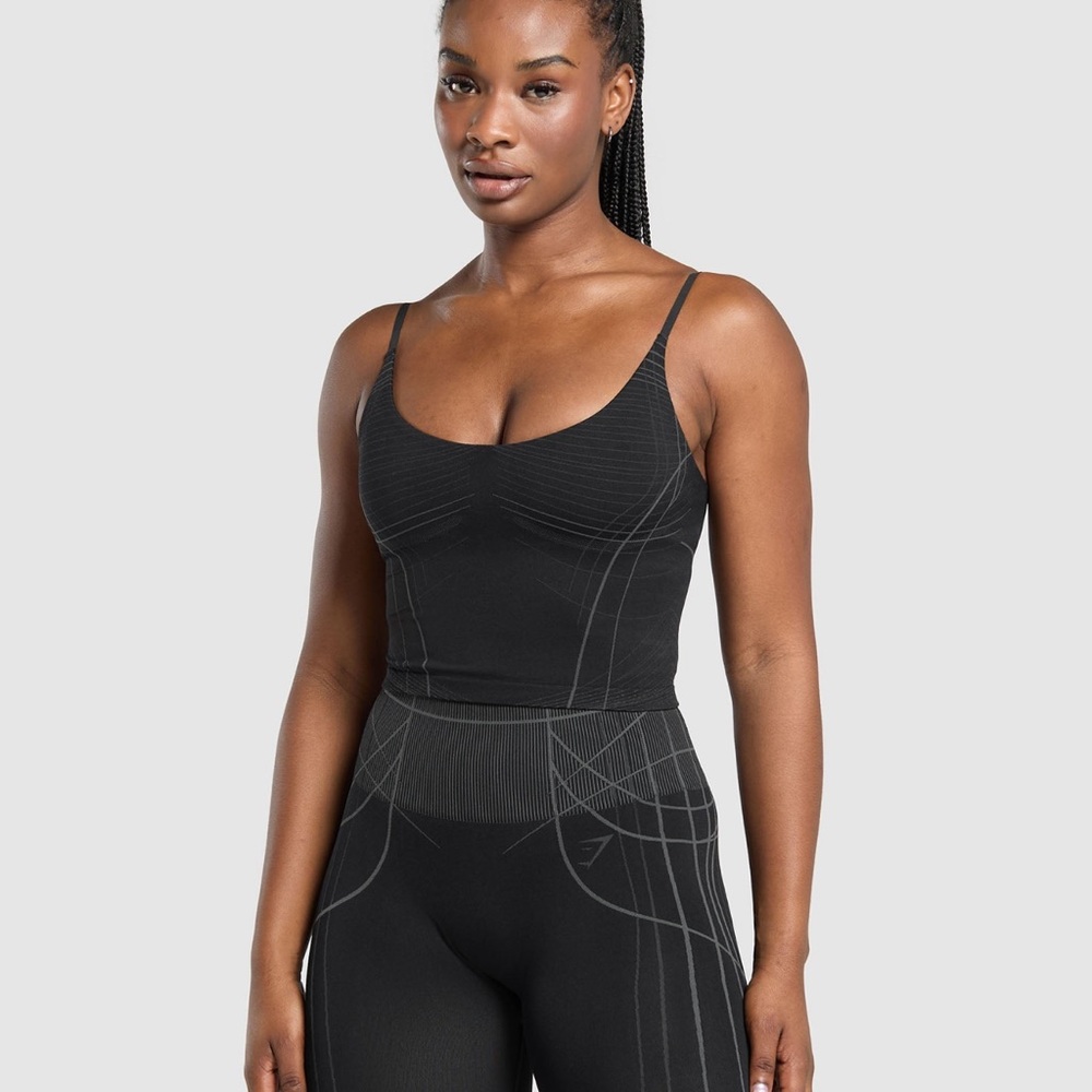 Gymshark Black Seamless Tank Top